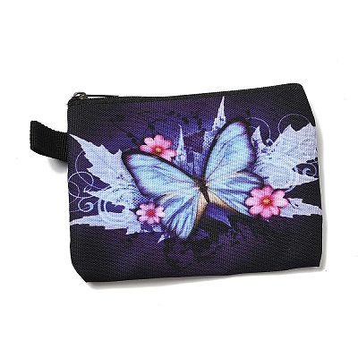 Butterfly Pattern Polyester Clutch Bags PAAG-PW0016-16G-1