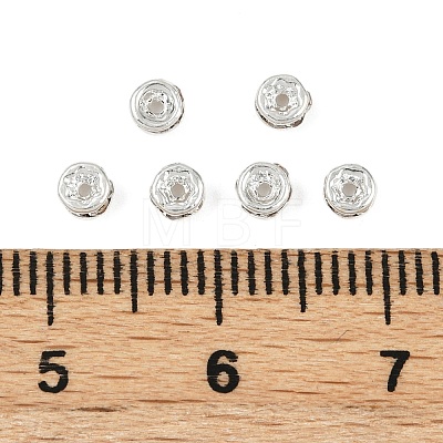 Rack Plating Rondelle Brass Grade A Crystal Rhinestone Spacer Beads RB-D300-S-1