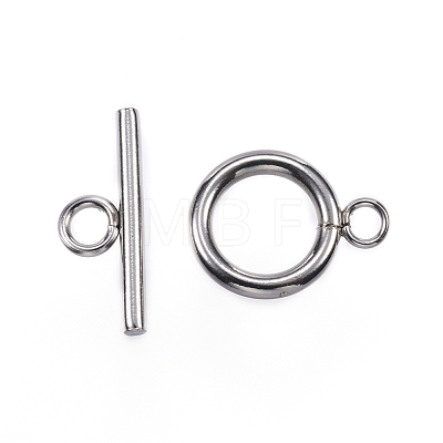 Tarnish Resistant 304 Stainless Steel Toggle Clasps STAS-E147-33P-1