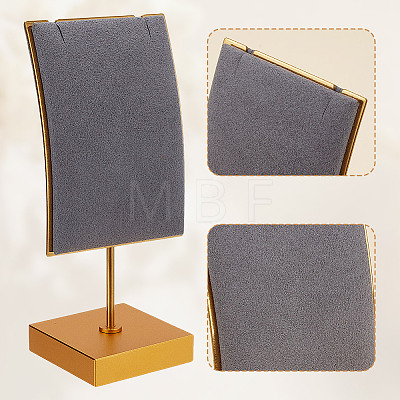 Velvet & Alloy Earrings Display Stands ODIS-WH0061-69A-1
