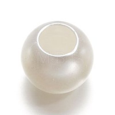 30Pcs ABS Plastic European Beads FIND-PW0024-37B-1