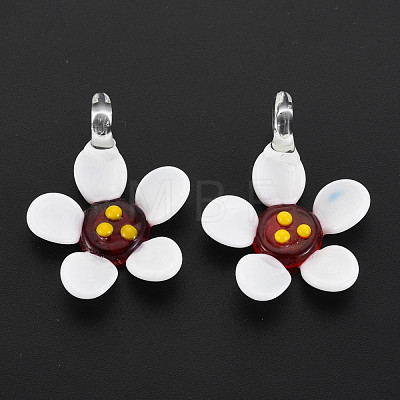 Handmade Lampwork Pendants LAMP-T007-023-1