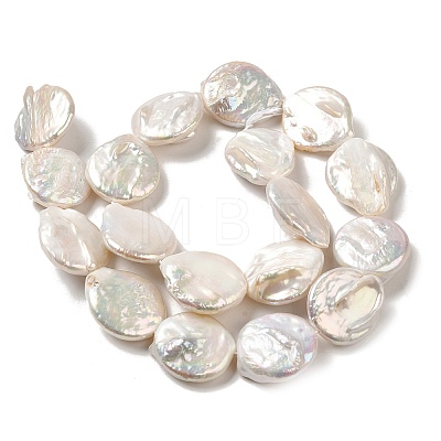 Natural Baroque Pearl Keshi Pearl Beads Strands PEAR-E016-013-1