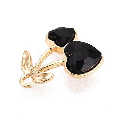Alloy Rhinestone Pendants PALLOY-T092-24G-01-1
