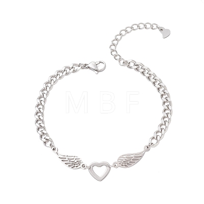 201 Stainless Steel Link Bracelets BJEW-JB12936-1