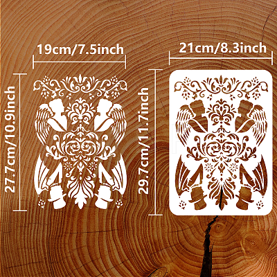 Plastic Drawing Painting Stencils Templates DIY-WH0396-505-1