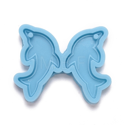 Dolphin Shape Pendant Silicone Molds DIY-M034-04-1