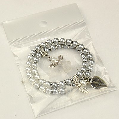 Lovely Wedding Dress Angel Jewelry Sets for Mother and Daughter BJEW-JB00728-20-1
