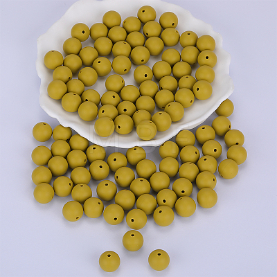 Round Silicone Focal Beads SI-JX0046A-71-1