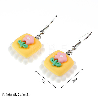 Food Theme Resin Dangle Earrings FS-WGC167F-19-1