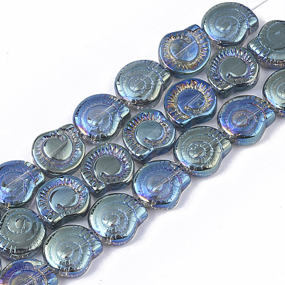 Electroplate Glass Beads Strands EGLA-S190-02C-1