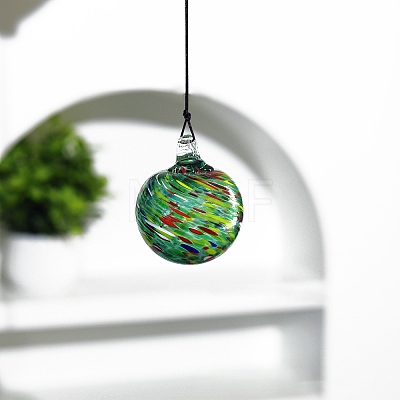 Christmas Lampwork Sphere Pendant Decorations for party PW-WG374C7-06-1