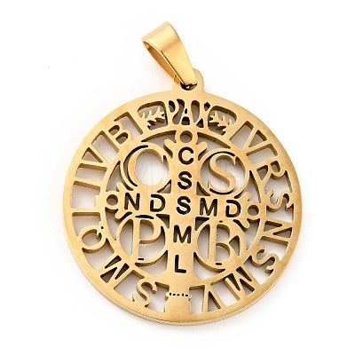201 Stainless Steel Pendant STAS-E015-14G-1