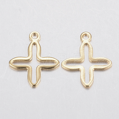 201 Stainless Steel Tiny Cross Charms STAS-H436-42-1