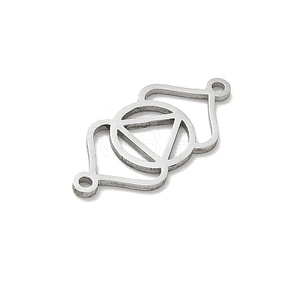 Chakra 304 Stainless Steel Connector Charms SA-CBA28C1-01G-P-1