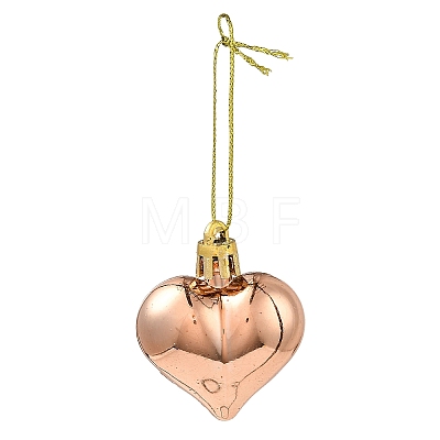 Valentine's Day Electroplate Plastic Heart Pendants Decorations KY-D020-02D-1