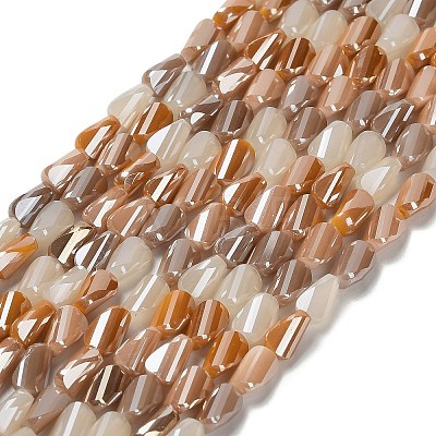 Electroplate Glass Beads Strands X-EGLA-P065-01A-03-1