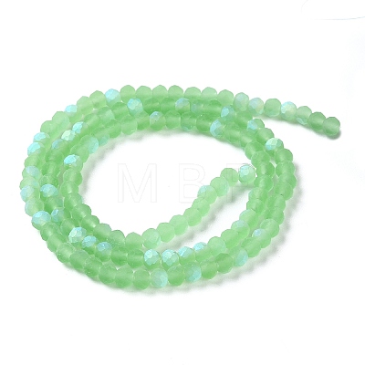 Imitation Jade Glass Beads Strands EGLA-A034-T3mm-MB09-1