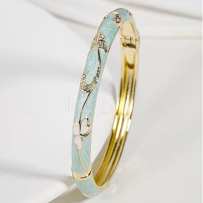 Vintage Zinc Alloy Hinged Bangles for Women JY4654-6-1