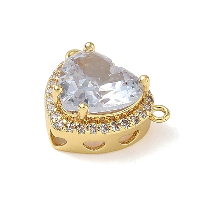 Brass Pave Cubic Zirconia Pendants KK-CBA74BF-01G-04-1