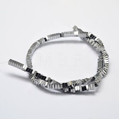 Electroplate Non-magnetic Synthetic Hematite Beads Strands G-I175-04B-1