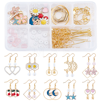 DIY Dangle Earring Making Kits DIY-SC0012-67-1