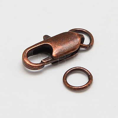 Brass Lobster Claw Clasps KK-KK801-R-1