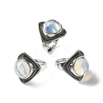 Opalite Adjustable Rings G-P560-03AS-06-1