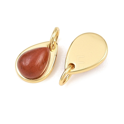 Natural Red Jasper Pendants GG-CBA110A-07G-03-1