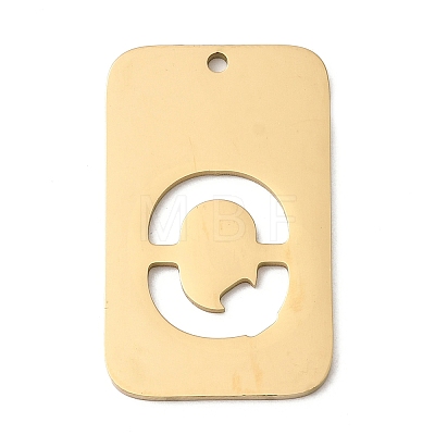 304 Stainless Steel Pendants STAS-D200-01Q-G-1