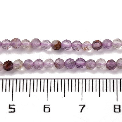 Natural Purple Lodolite Quartz Beads Strands G-A235-A01-02-1