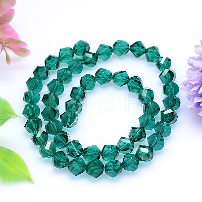 Faceted Polyhedron Imitation Austrian Crystal Bead Strands G-M183-10mm-24A-1