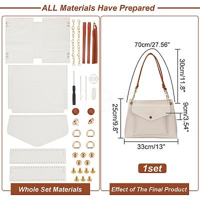DIY Imitation Leather Handbag Making Kit DIY-WH0401-69B-1