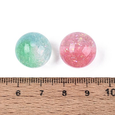 Transparent Resin & Paillette Beads RESI-Q234-06-1