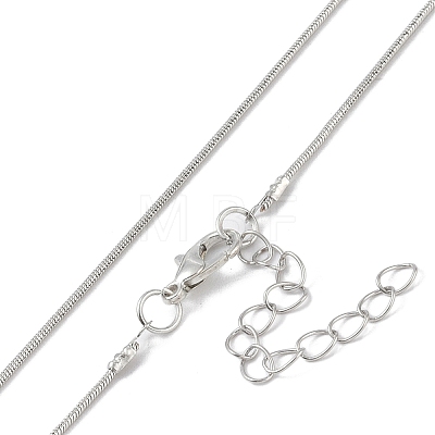 Alloy Snake Chain Necklaces NJEW-Z037-01P-1