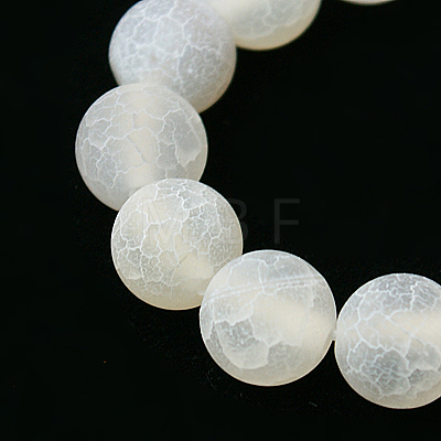 Natural Crackle Agate Beads Strands G-G055-4mm-5-1