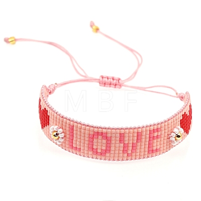 Miyuki Seed Braided Bead Bracelet BJEW-Z013-01-1