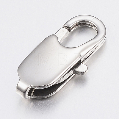 304 Stainless Steel Lobster Claw Clasps STAS-K167-05P-1