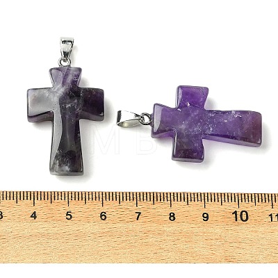 Natural Amethyst Pendants GG-K002-11Q-1