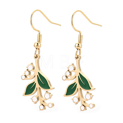 304 Stainless Steel Dangle Earrings EJEW-N064-03G-1