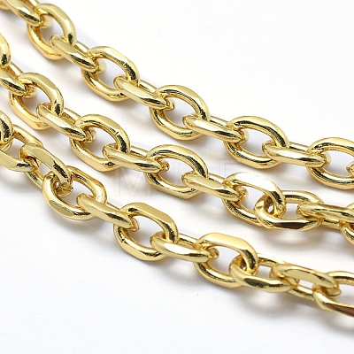 Eco-Friendly Brass Cable Chains KK-P155-53G-NR-1
