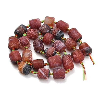Natural Weathered Agate Beads Strands G-A321-D02-01A-1