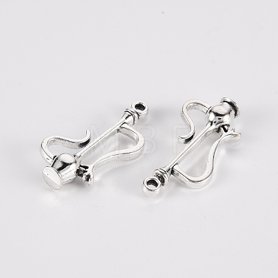 Tibetan Style Alloy Pendants TIBE-N010-79AS-RS-1