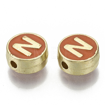 Alloy Enamel Beads X-ENAM-S122-028N-NR-1