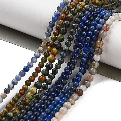 Natural Mixed Gemstone Beads Strands G-F591-14-1