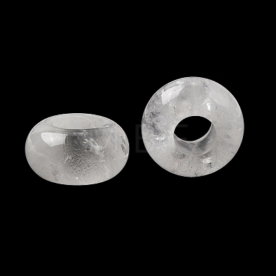 Natural Quartz Crystal European Large Hole Beads X-G-Q442-22-1
