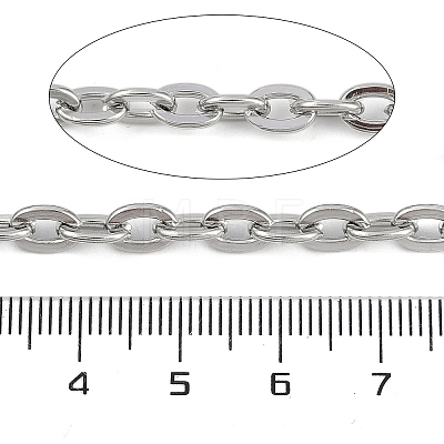 Non-Tarnish 304 Stainless Steel Link Chains CHS-A013-05P-1