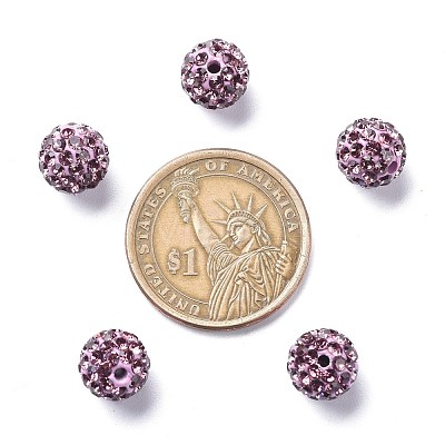 Pave Disco Ball Beads RB-H258-10MM-212-1
