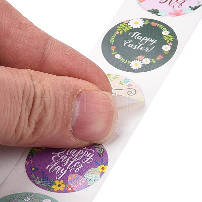 8 Patterns Easter Theme Self Adhesive Paper Sticker Rolls X1-DIY-C060-03J-1