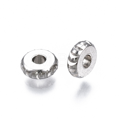 Tarnish Resistant 201 Stainless Steel Spacer Beads STAS-S117-013-1